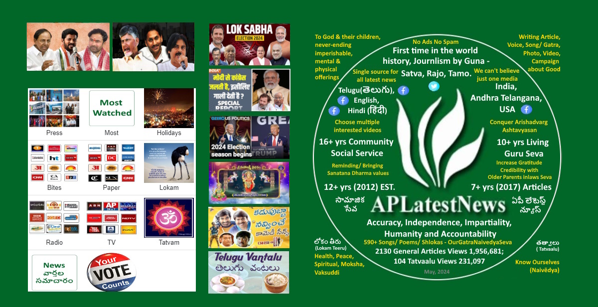 Latest India(Telugu/ English/ Hindi) and USA News & Entertainment